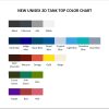 tank top color chart - Astro Bot Stuff Store