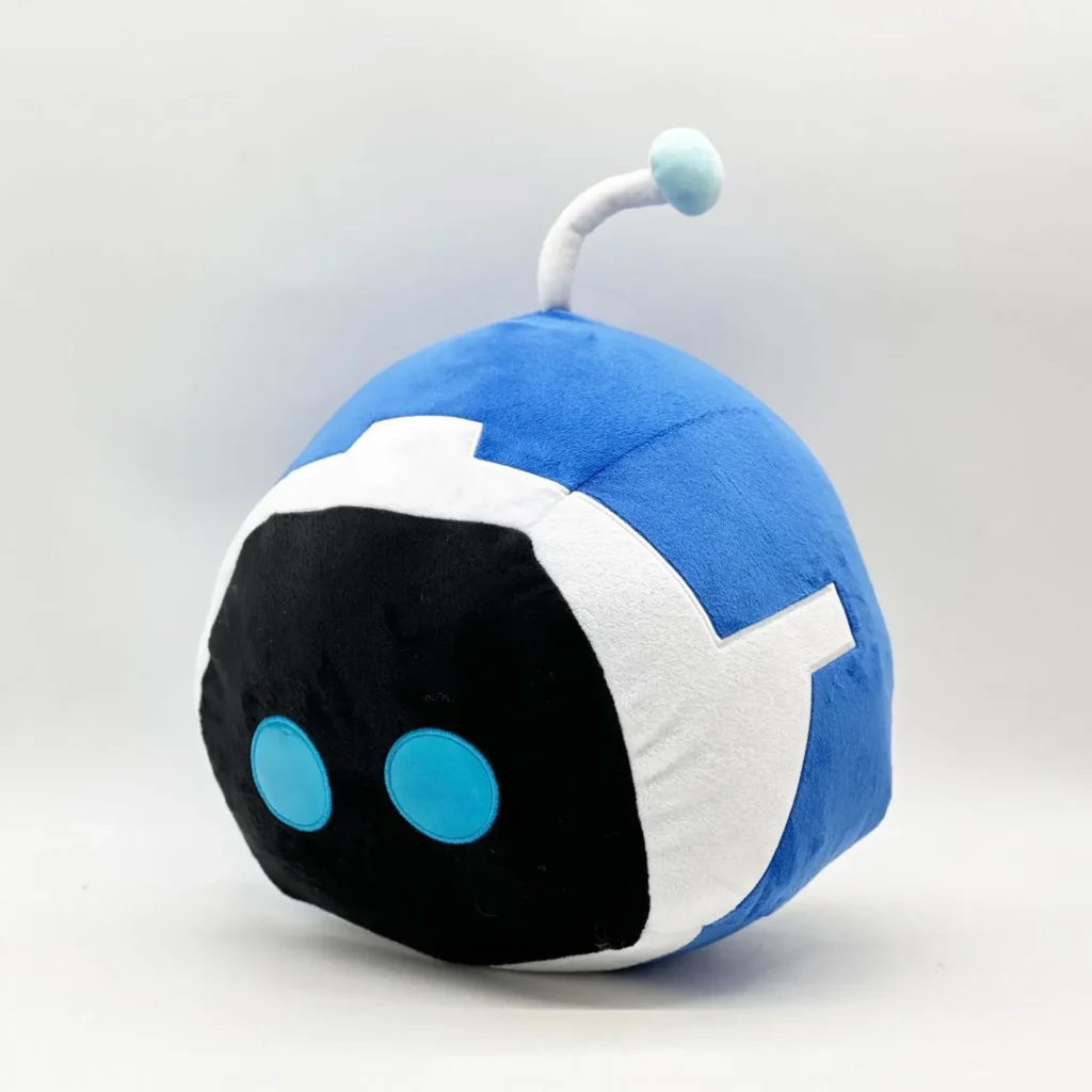 kf S619f269eb44d45298fd94de1dc006555E Astro Bot Plush Fun Blue Robot Plush Pillow Soft Cute Cartoon Anime Figure Bedroom Ornament Kid - Astro Bot Stuff Store